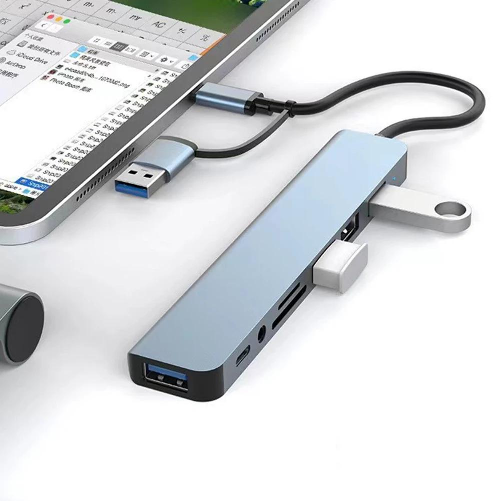 USB C  ˷̴ ձ USB 3.0 ƼƮ , SD TF ī , Ƽ   ø, ȭ º ޴, 8 Ʈ